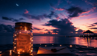 A message under twilight skies